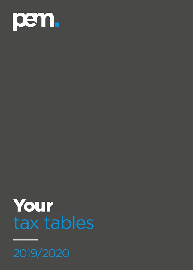 PEM Tax Tables 2019/20