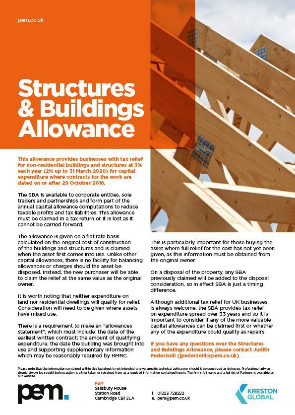 Structures and Buildings Allowance