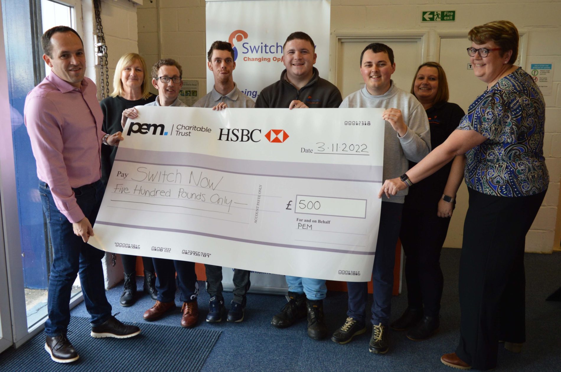 Switch Now Donation from PEM Charitable Trust