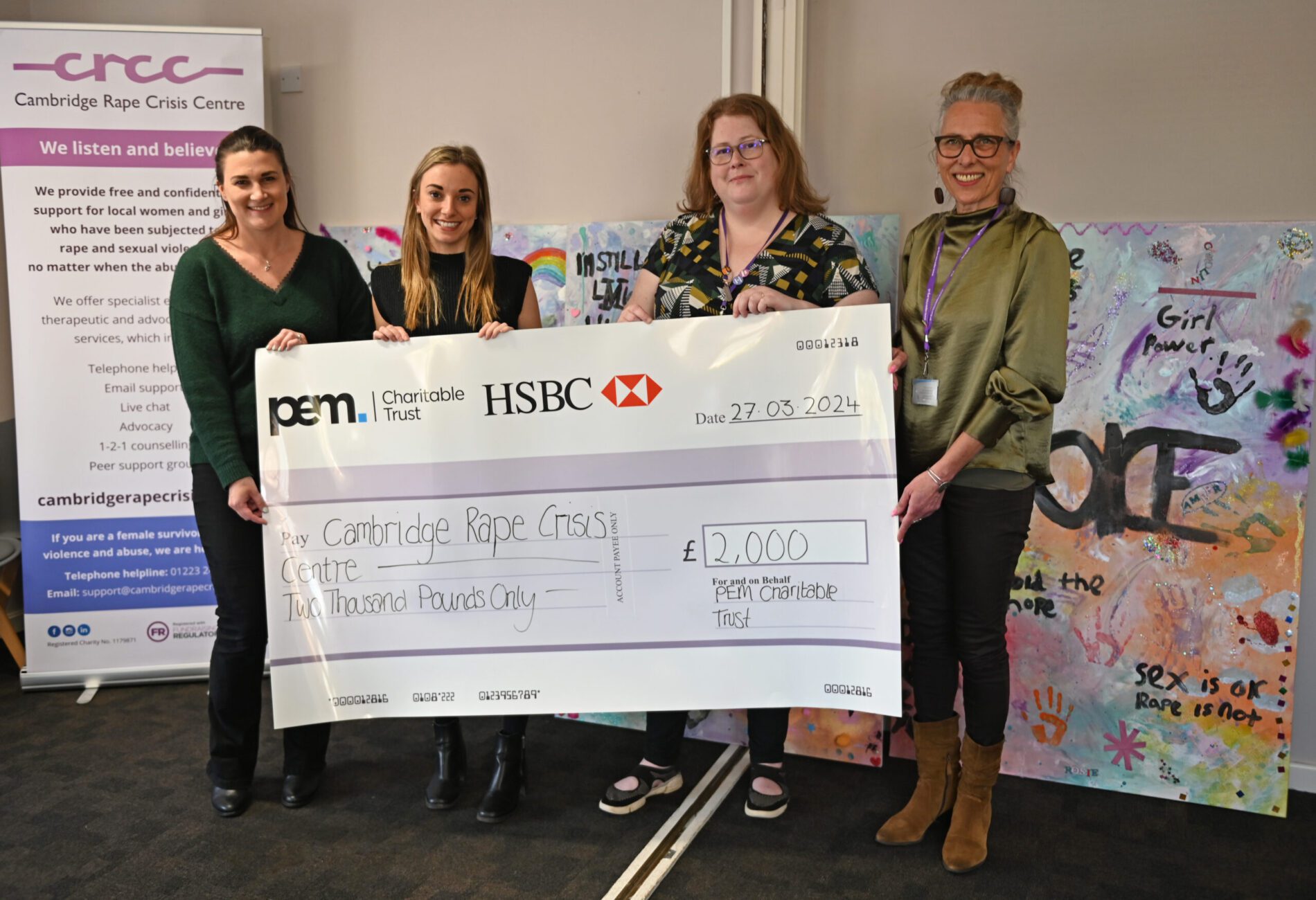 Cambridge Rape Crisis Centre donation