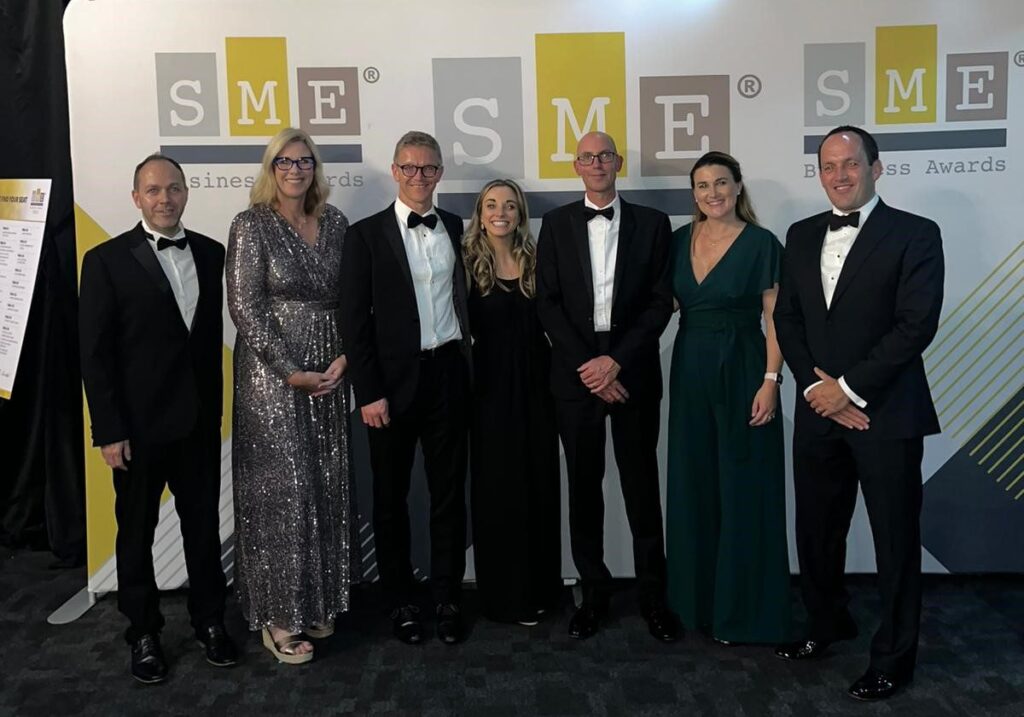 PEM team at the Cambridge SME awards to celebrate CSR commitment and Silver Award