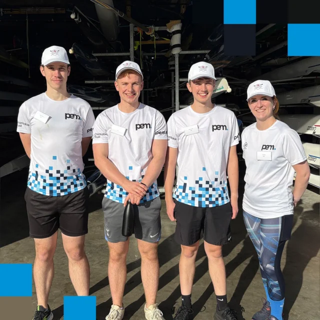 Last month, a PEM team of 4 were delighted to take part in Tees 'Row for a Better Future' event. 🚣 
After receiving a crash course on the RowErg and carrying the boats out of the boathouse, it was time to hit the water! 
With all four rowers new to the sport, the early strokes were slightly uncoordinated, earning the team the flattering nickname of ‘drunk spider’ from their cox! 
However, soon enough form steadily improved and they found their stride! Well done Elly, Jack, Lewis and Harry for a great effort!
And the best part? No one fell in!
#rowing #charityevent #teeslaw #pem #cambridge