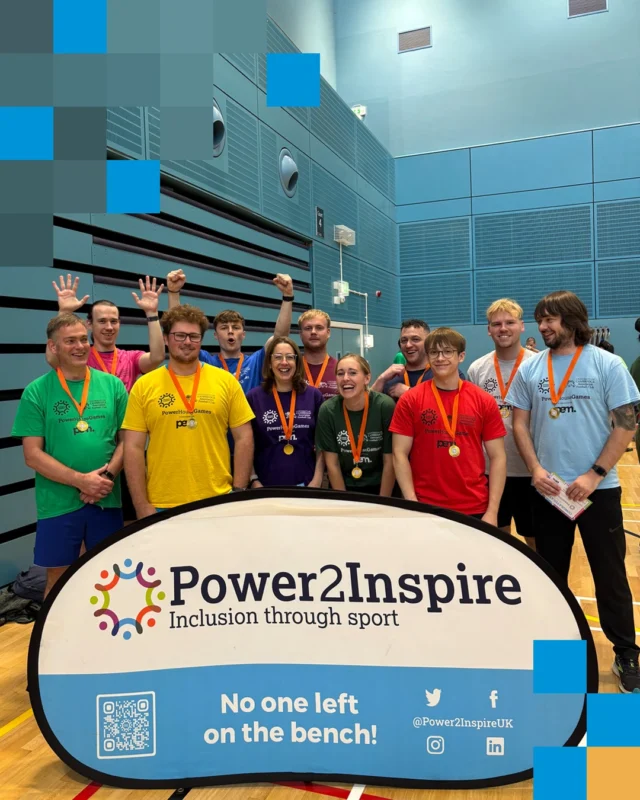 Last week 12 volunteers from PEM took to the sports hall for a 8th year running to take part in Power2Inspire’s PowerHouse Games last week. 
PEM have been involved since the conception of the event and sponsored the first one back in 2018!
The aim of the games is to create an inclusive sports day, 'where no one is left on the bench'.
 We took part in boccia, new-age kurling, goalball, sitting netball, walking football and sitting volleyball. It was a great event with over 90 participants, making it the biggest ever!